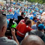 Las Izquierdas dominicanas a la ofensiva este Primero de Mayo revolucionario y socialista bajo lluvia y cordón policial de acompanamiento